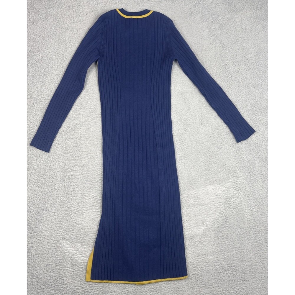Daily Practice X Anthropologie Navy Long-Sleeve Sporty Sweater Dress Size Small - Picture 4 of 7